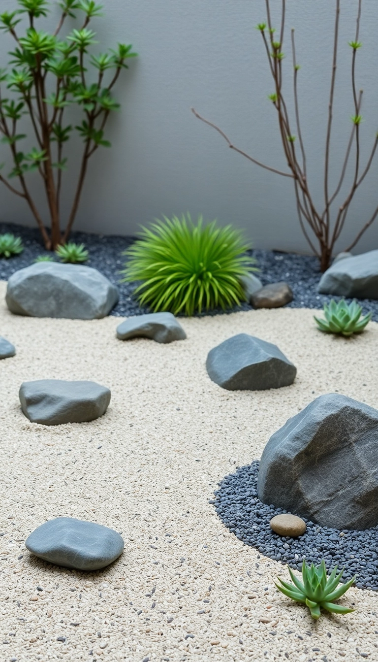 24 Low Maintenance Landscaping Ideas That’ll Transform Your Yard Without Breaking a Sweat! - 21. Minimalist Zen Gardens