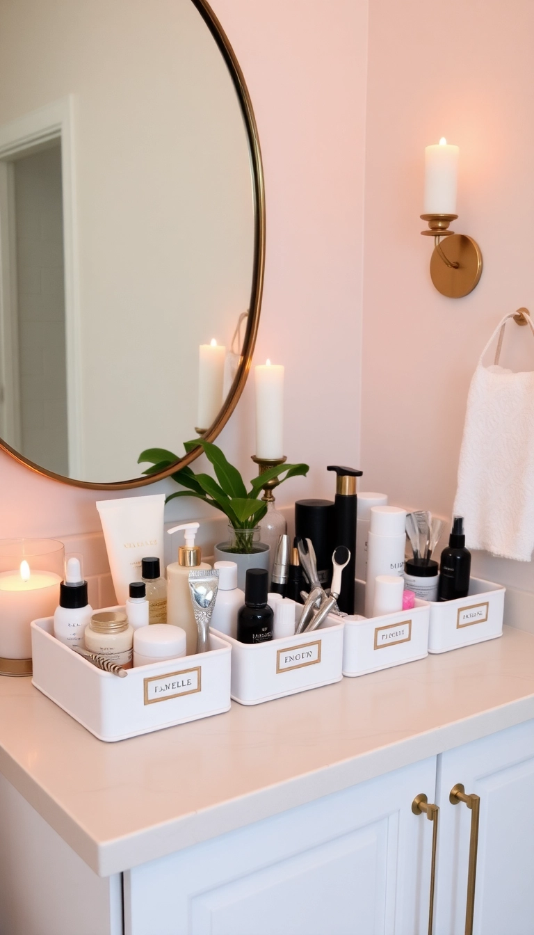 21 Dollar Store Organizing Ideas to Transform Your Home - 8. Bathroom Storage Solutions