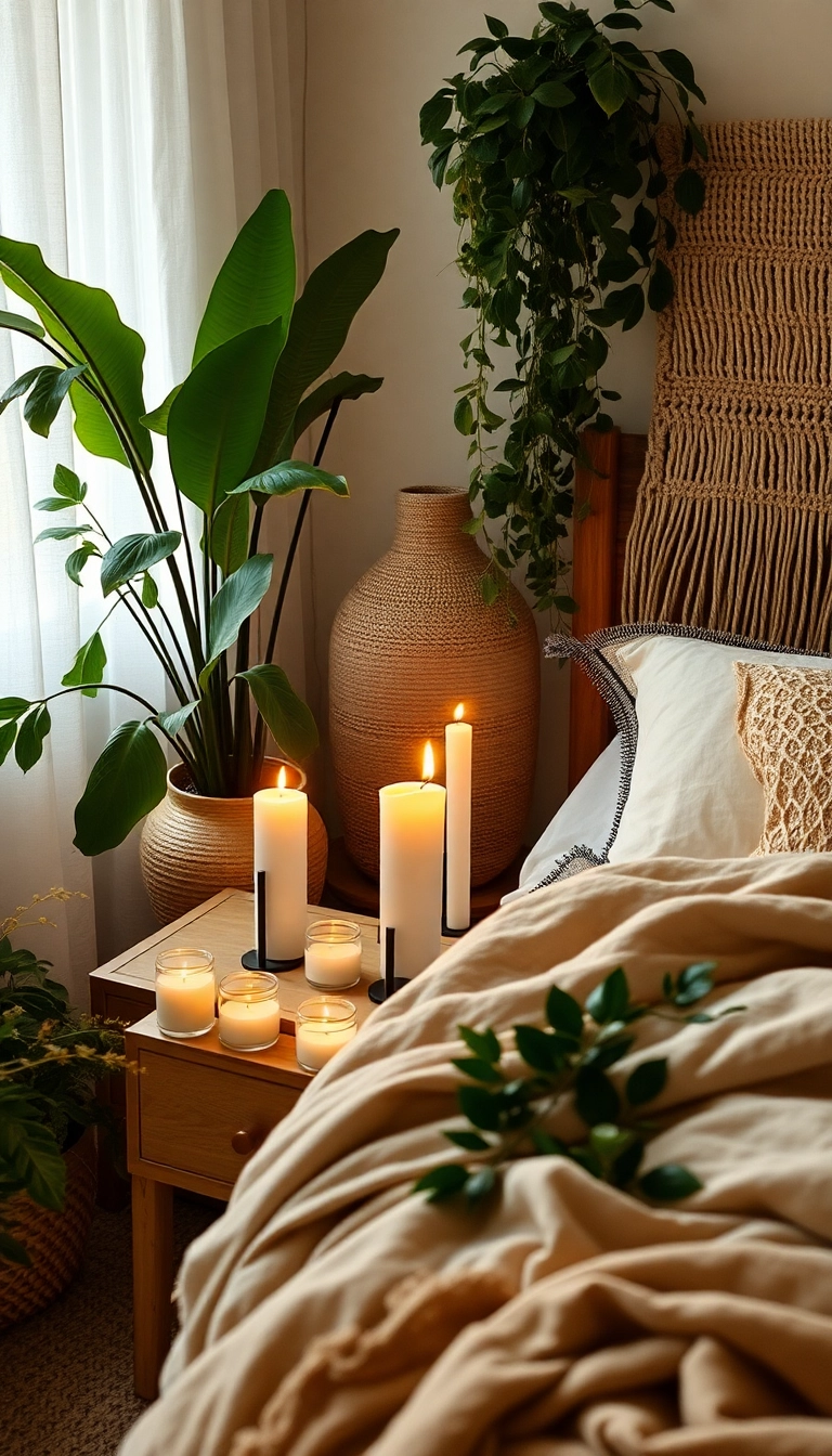 25 Boho Bedroom Inspirations for a Cozy Retreat (Wait Until You See #12!) - 21. Scented Elements